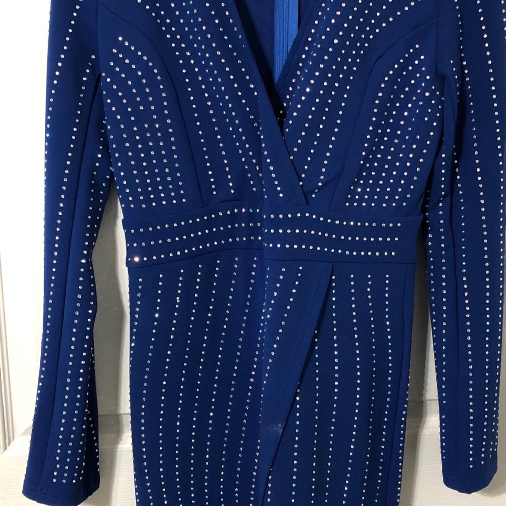 Blue Rhinestone dress - Picture 4 of 4